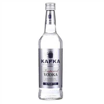Botella de vidrio de vodka de 750 ml