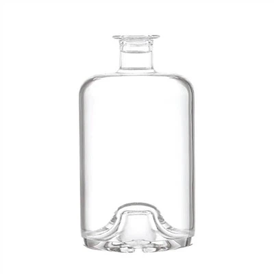 Botella de vidrio de vodka blanco de alta calidad